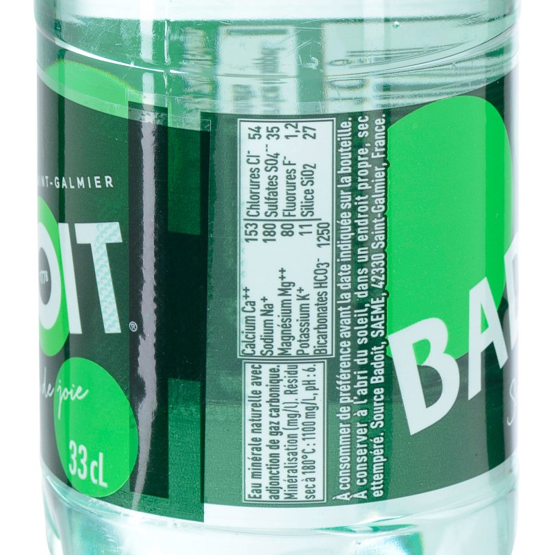 Eau gazeuse Badoit 33 cl - 30 bouteilles