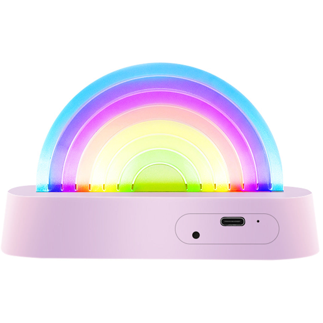 Lalarma lamp dansende regenboog - paars