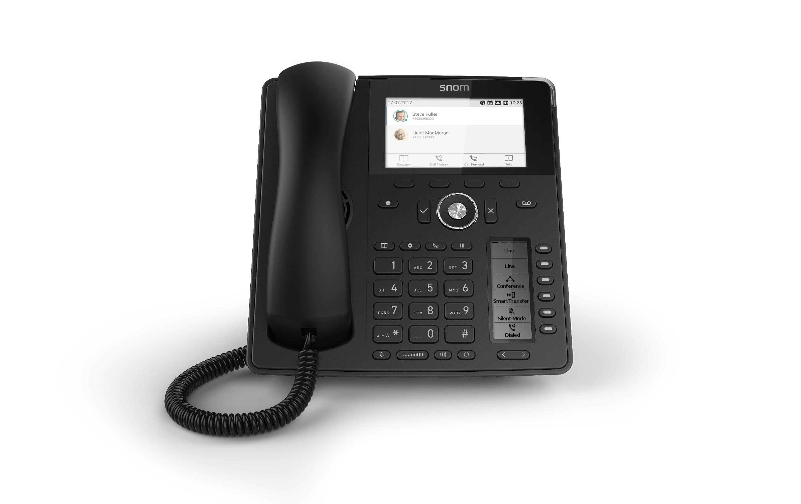 Tischtelefon D785 Schwarz<br>VoIP-Tischtelefon mit 12 SIP-Konten