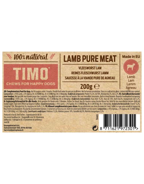 Timo Vleesworst Lam - Hondensnacks