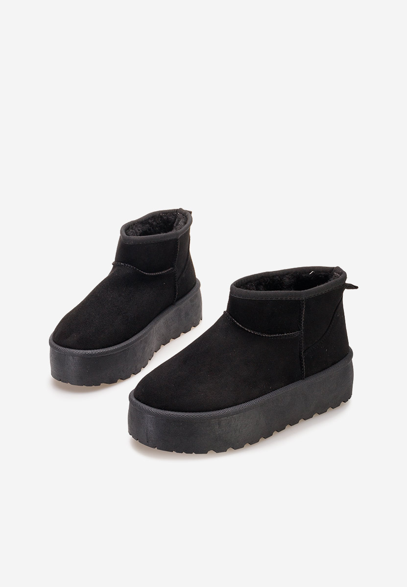 Bottes à plateforme noires Savieda V7