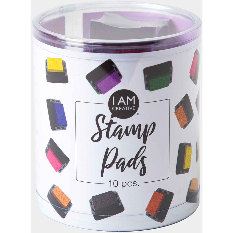 I AM CREATIVE Stempelkissen-Set, 10 Stück, assortiert