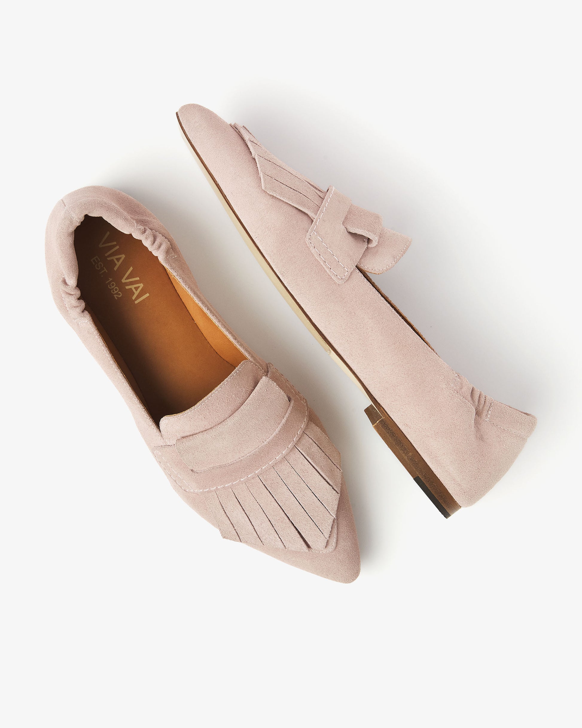 VIA VAI roze dames loafers Lola Oakley