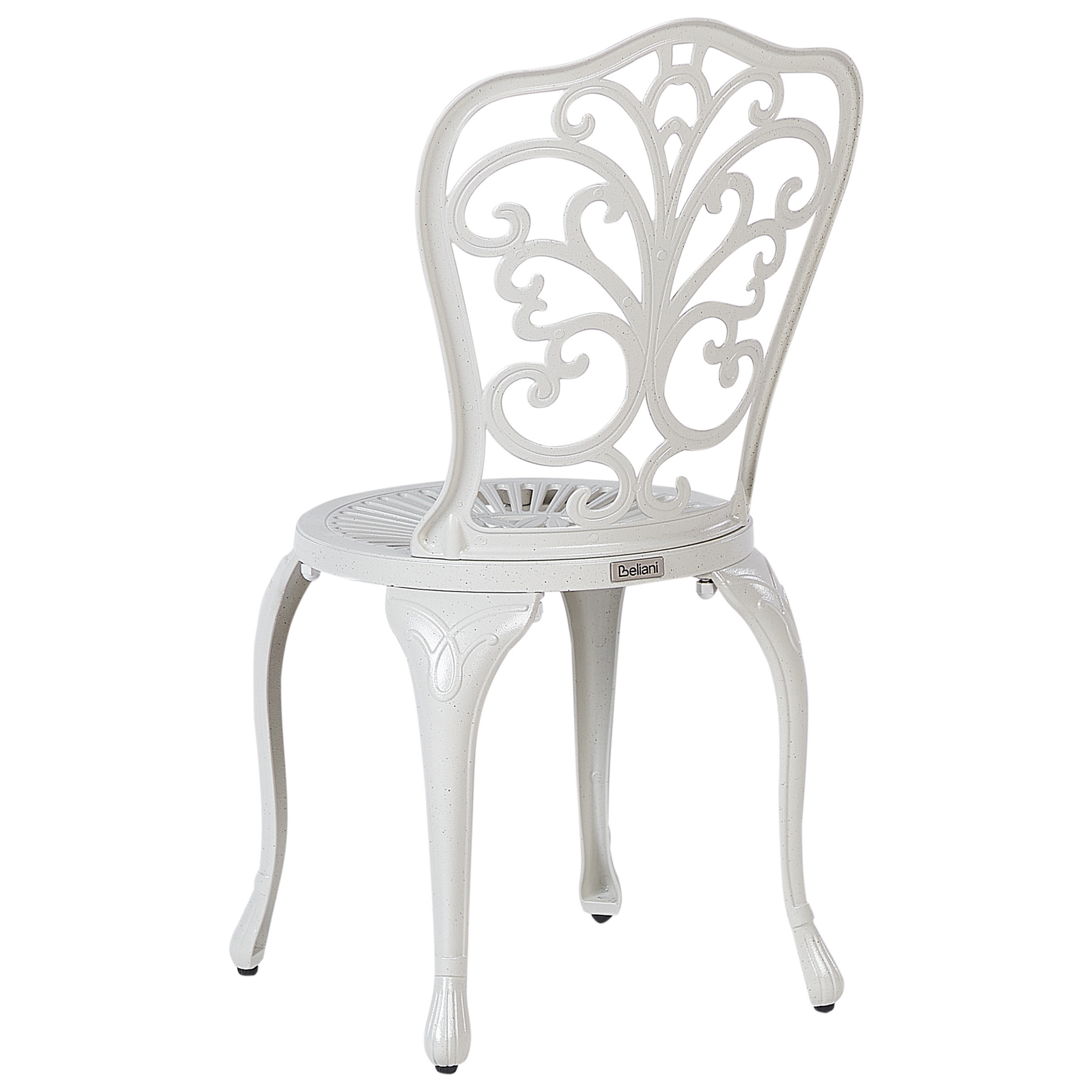 Beliani - TRIORA - Tuinstoel set van 2 - Gebroken wit - Aluminium