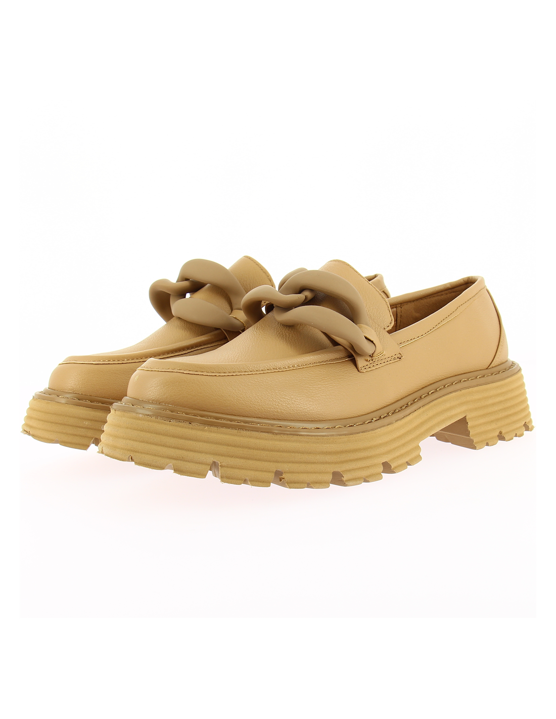 kharisma mocassin compensées femme pivoine camel