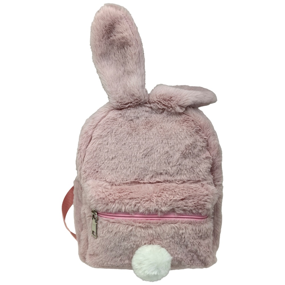 Ich liebe den Look Plüschhasen-Rucksack