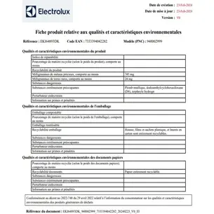 Cuisinière induction Electrolux EKI64893DK