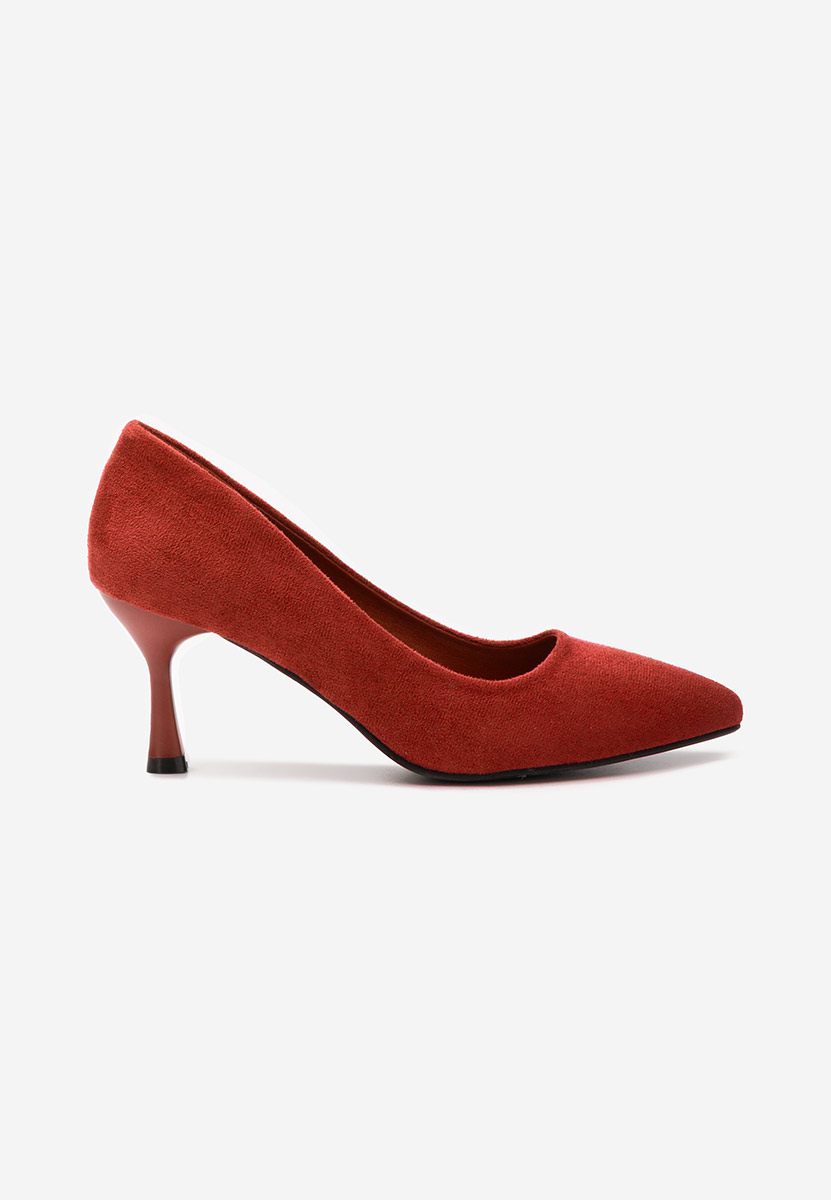 Chaussures à talon fin rouges Camiliana
