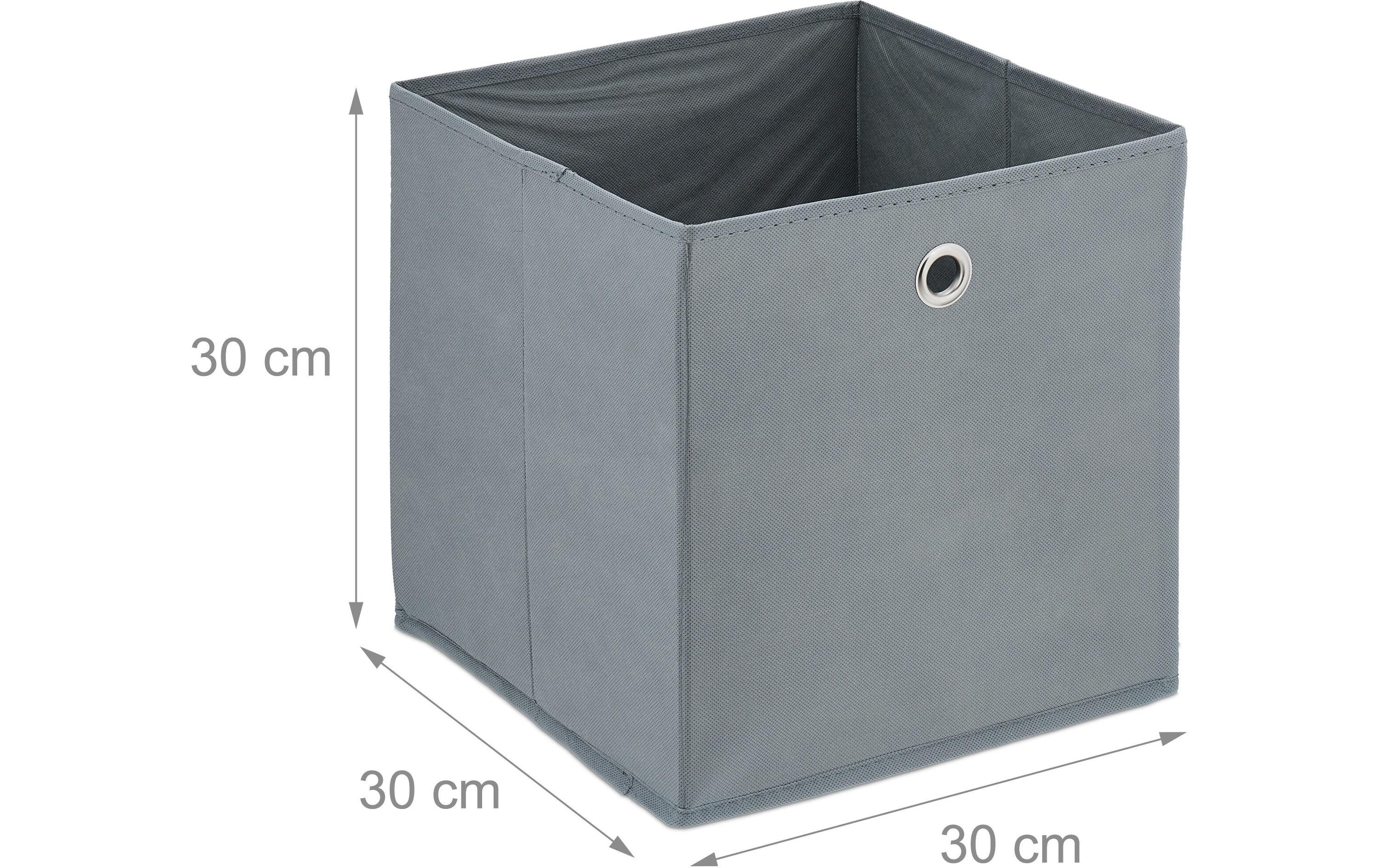 Aufbewahrungsbox 4er Set GrauRegalaufbewahrungsbox für das Kinderzimmer