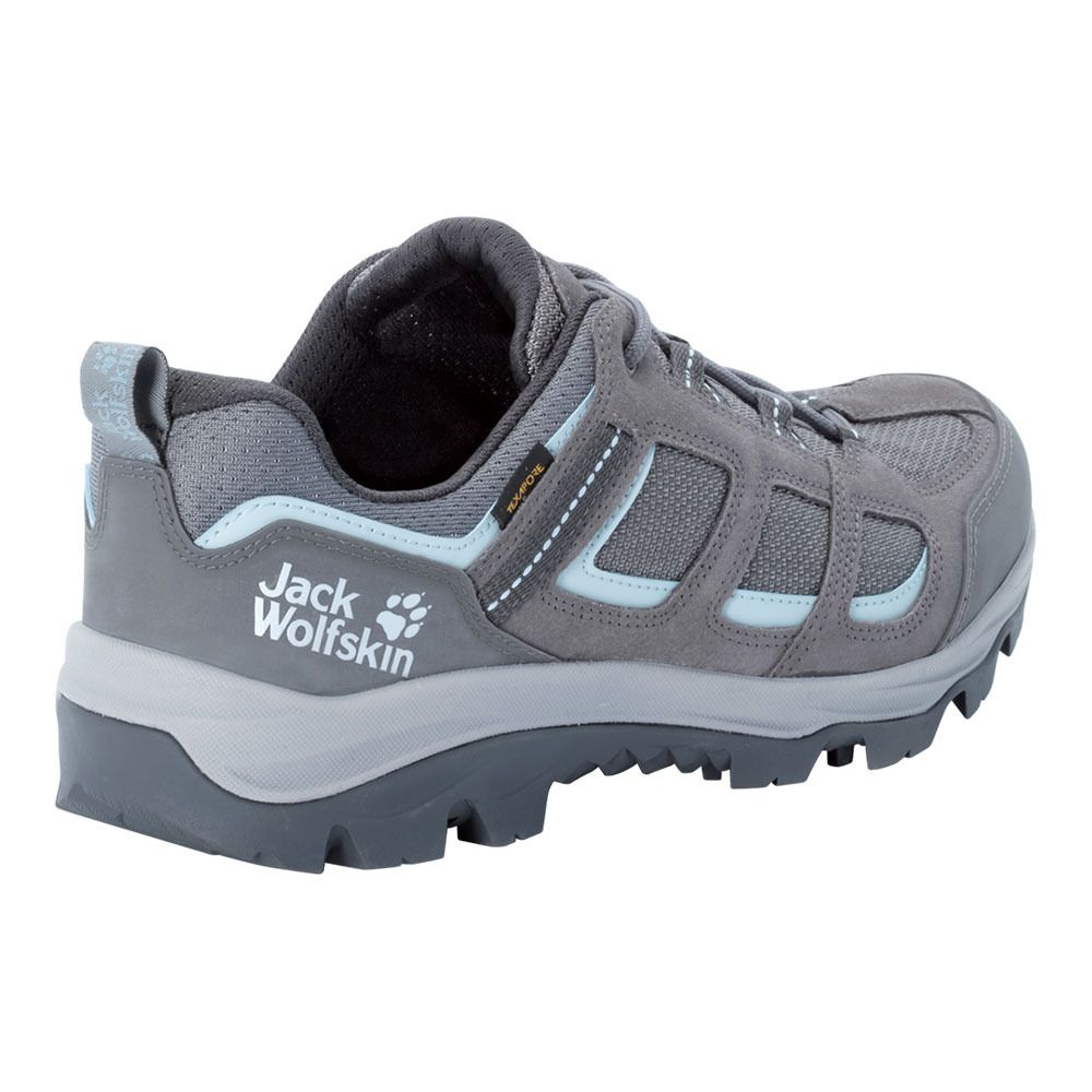 Jack Wolfskin VOJO 3 TEXAPORE LOW - Chaussures de randonné Femme tarmac grey/light blue