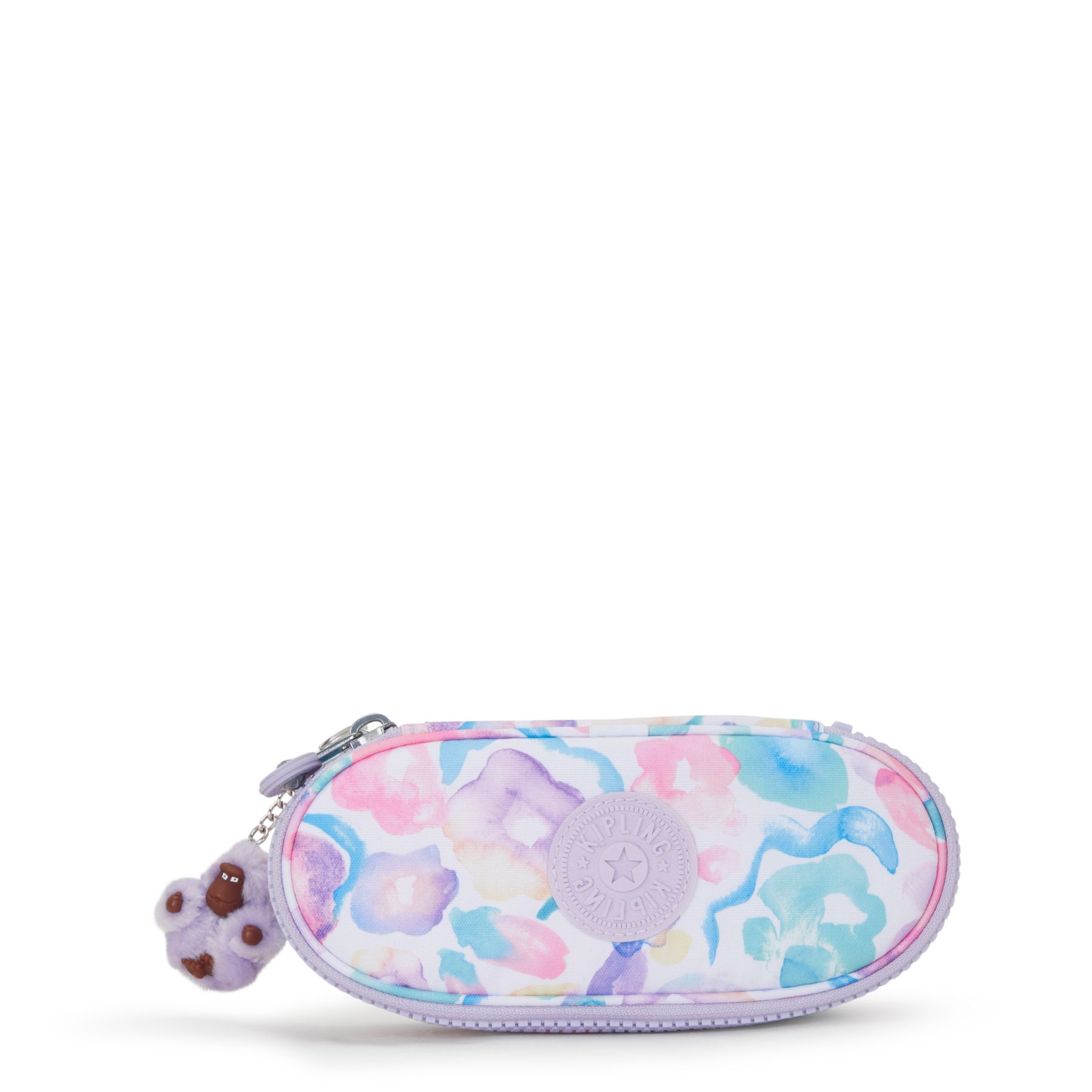DUOBOX Trousse zippée moyenne à imprimé - Aqua Flowers