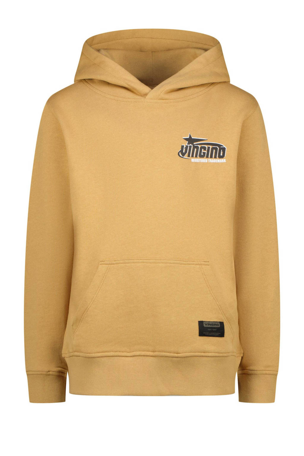 Vingino hoodie Nar met backprint geelzand