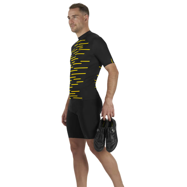 Maillot vélo MAVIC COSMIC JERSEY BLACK YELLOW