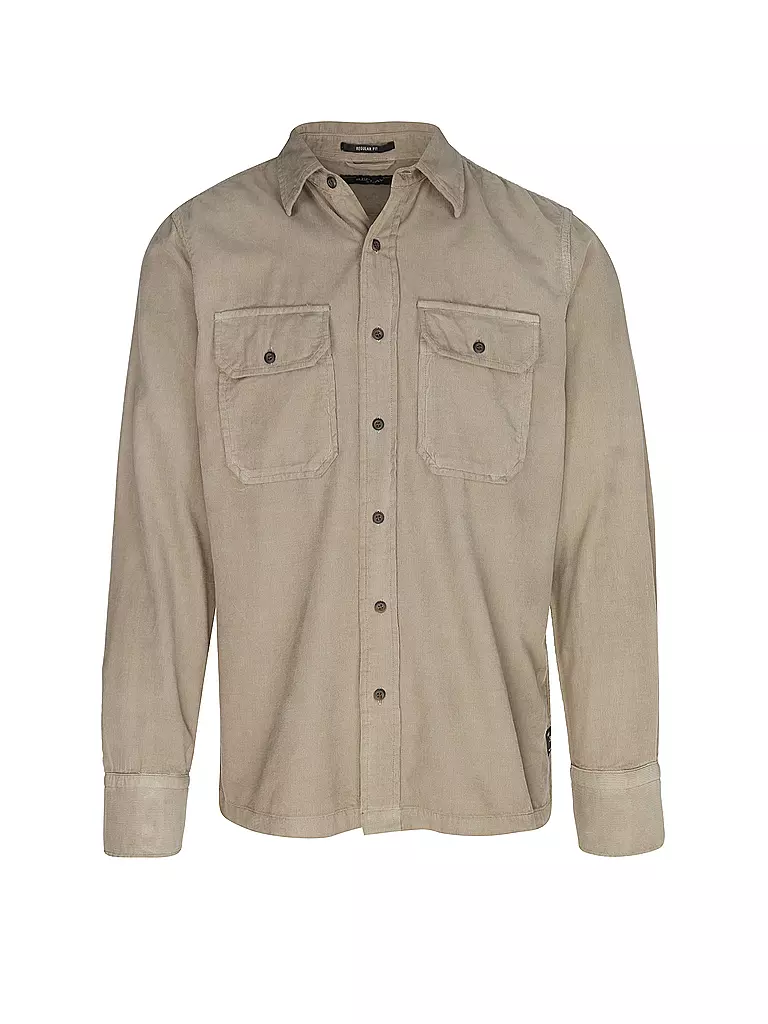 REPLAY Cordhemd  beige