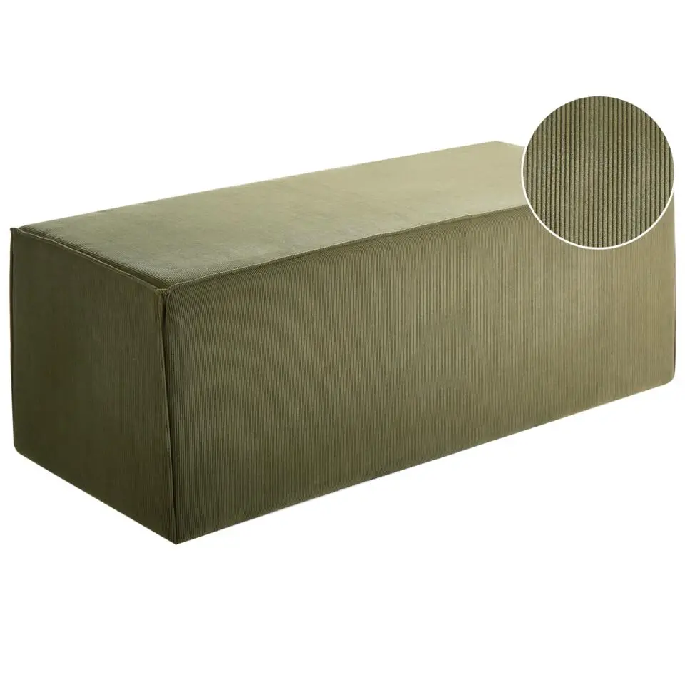 VINITA - Poef - Donkergroen - Corduroy