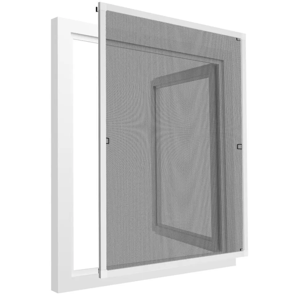 tectake Vliegenhor voor raamkozijnen - 80 x 100 cm - Wit