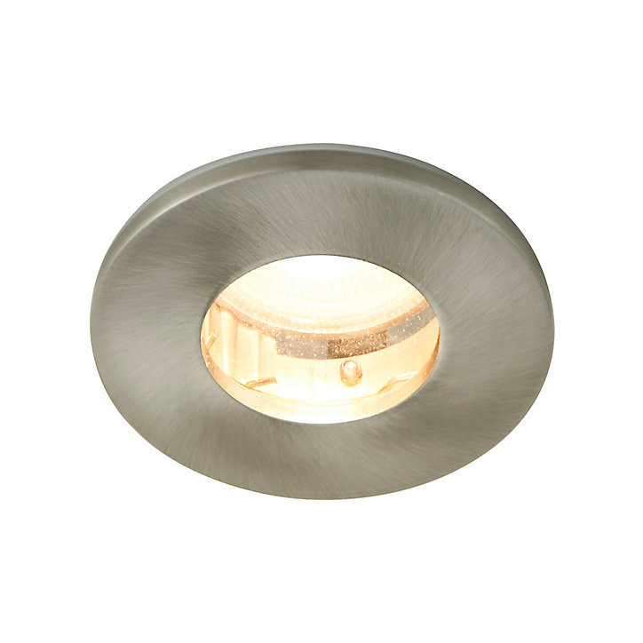 Spot encastrable Colours Hades IP65 chrome brossé Ø8,5 cm