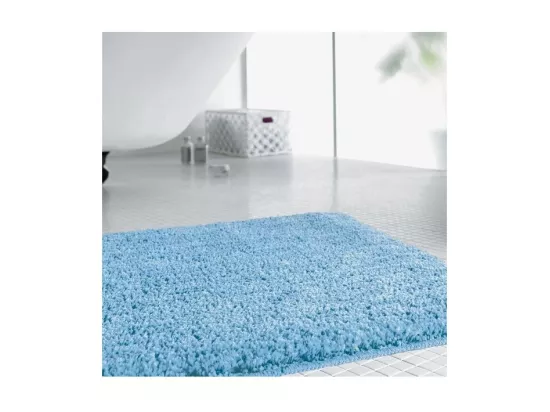 Tapis de bain Microfibre GOBI 60x90cm Bleu Clair Spirella