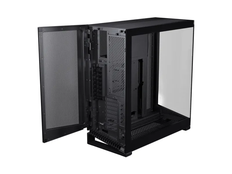 Phanteks NV7 - FT - udvidet ATX - sidepanel med vindue (hærdet glas) - ingen strømforsyning (ATX) - sort satin - USB/Lyd