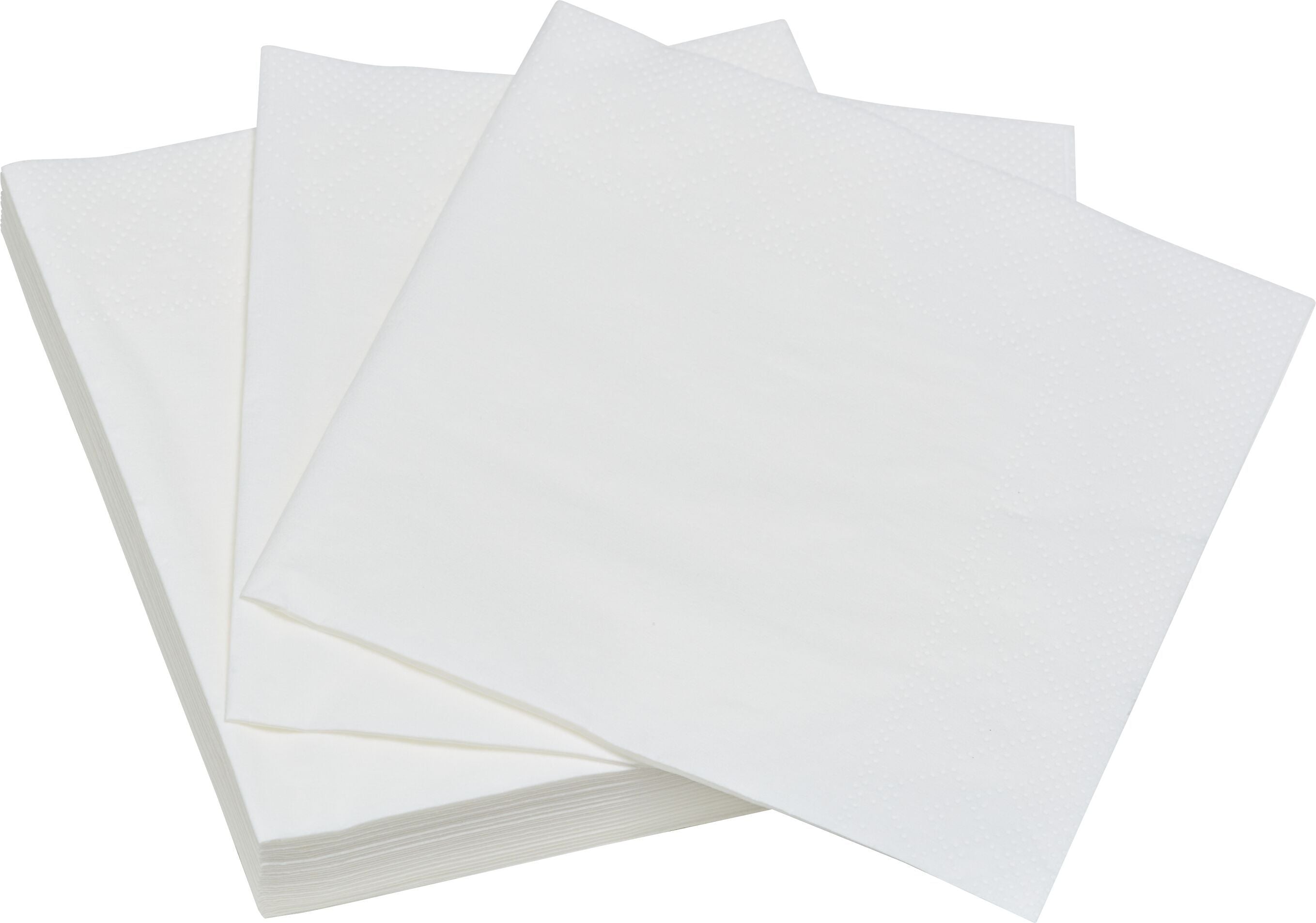 PAPER PAPER Papierservietten - Weiss / B: 25.0 cm x T: 25.0 cm x H: 0.1 cm