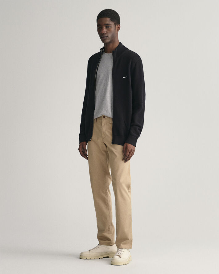 Gant SLIM TWILL CHINOS Dark khaki