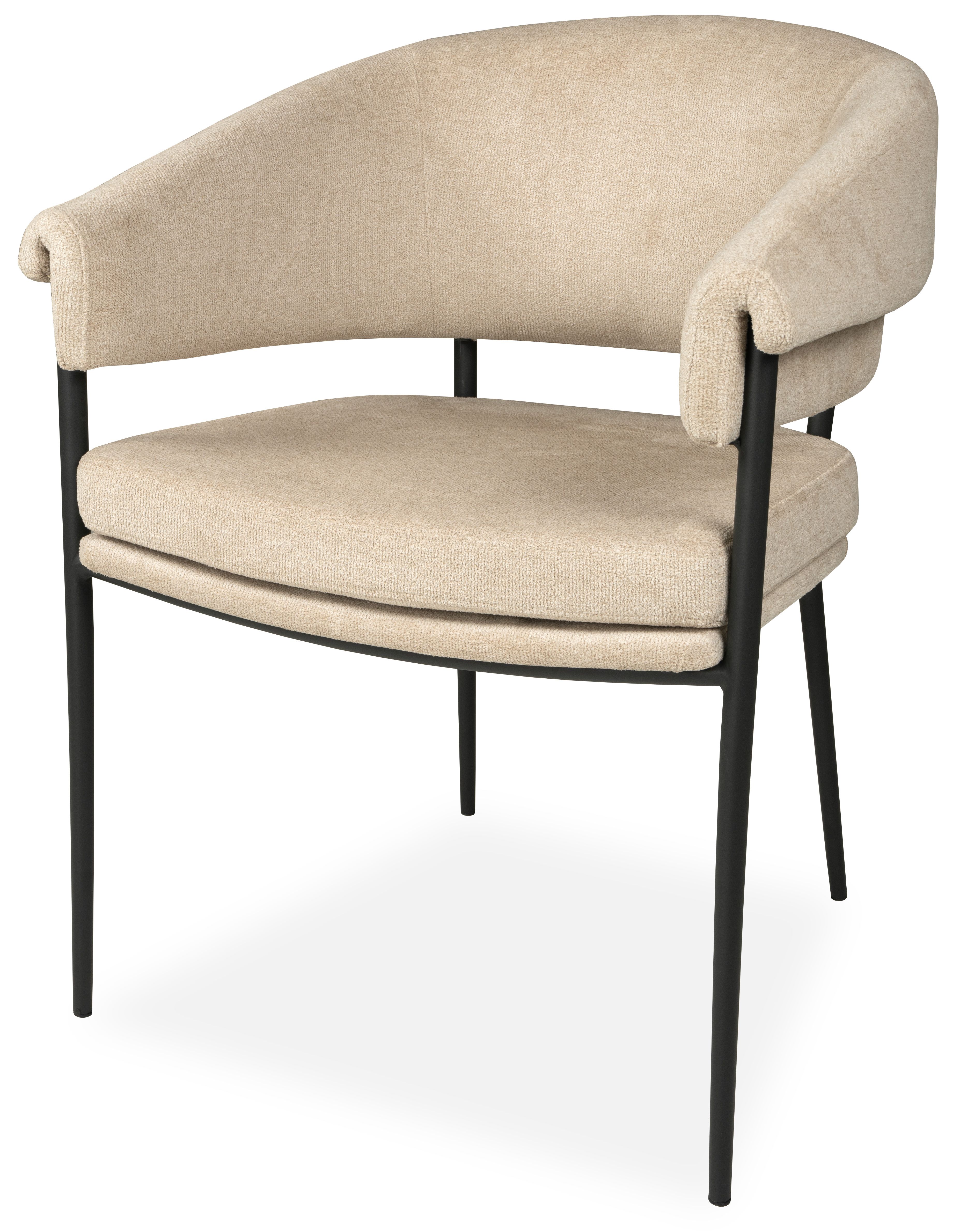 Eetkamerstoel Serta beige Janine B59 x D54 x H83 cm