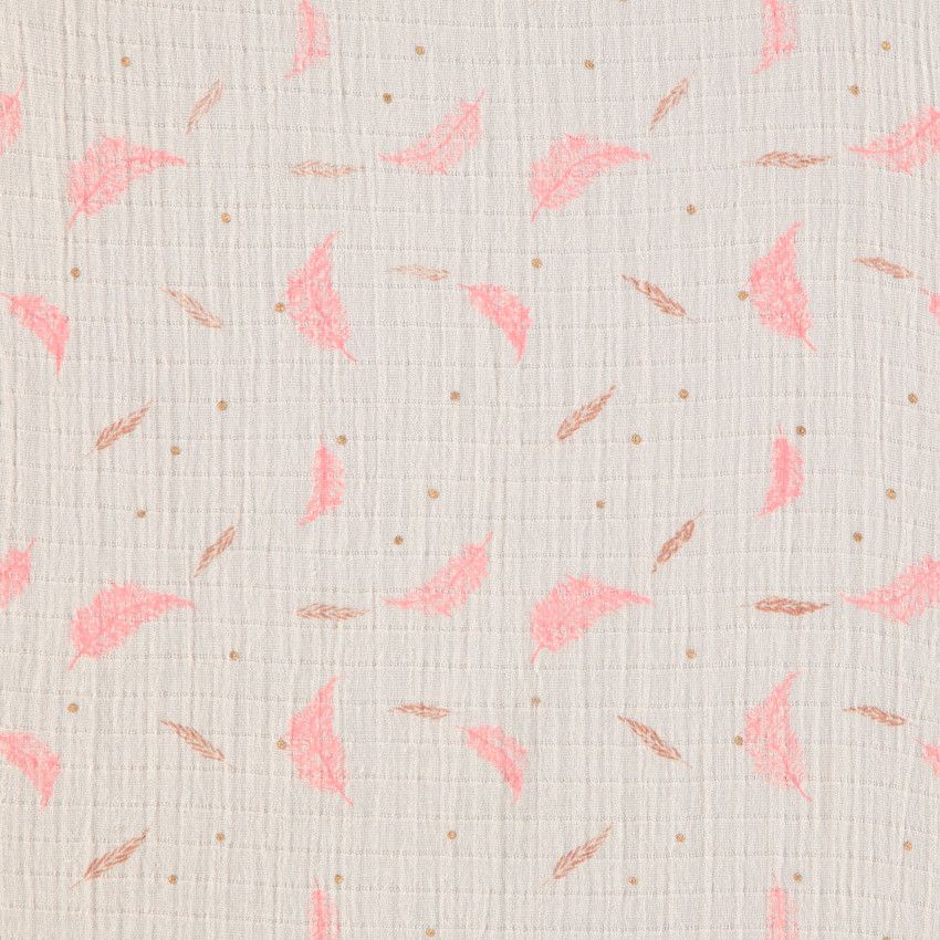Lot de 3 langes en gaze de coton - Rose