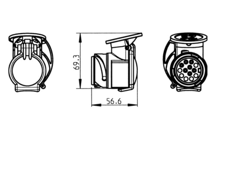 Südo Adapter 311069 13/7-polig Kurzadapter