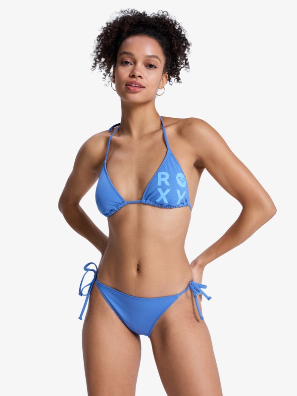 Solid Essentials TS Set Ensemble de bikini Tiki Tri deux pièces Bleu Femme