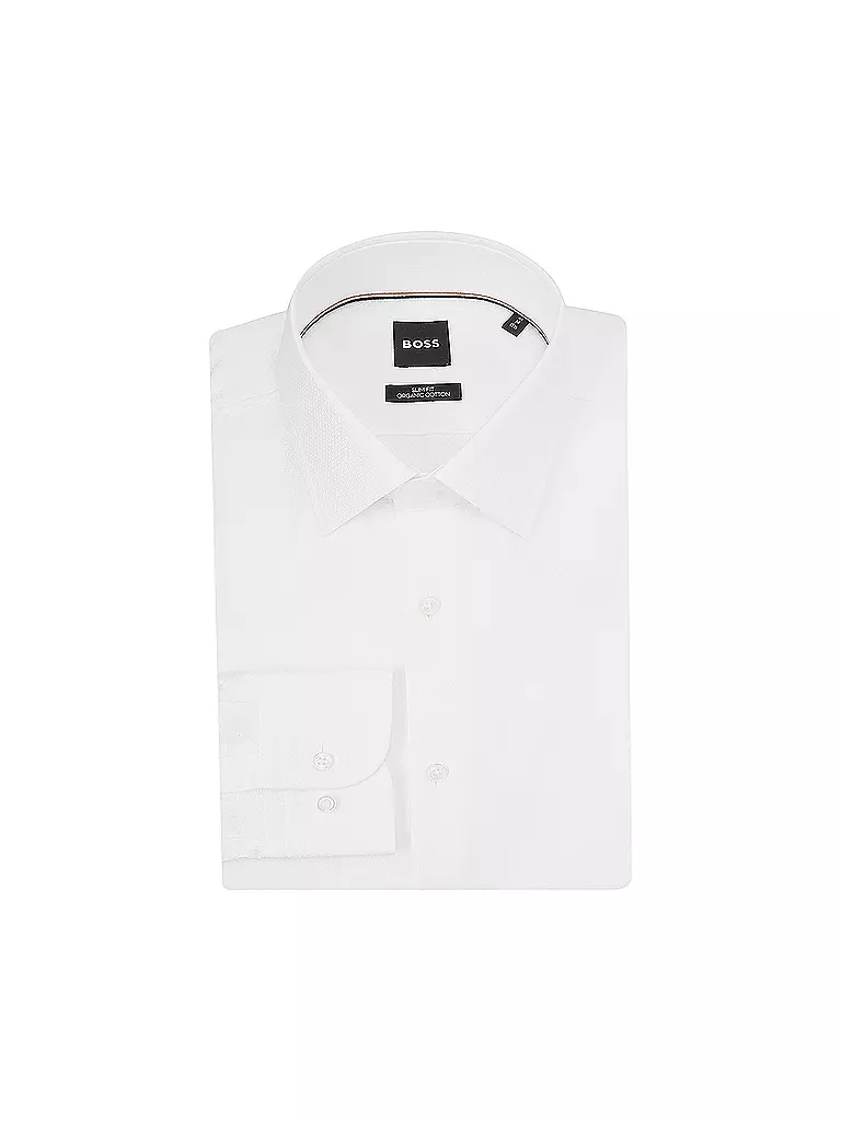 BOSS Hemd Slim Fit HANK  weiss