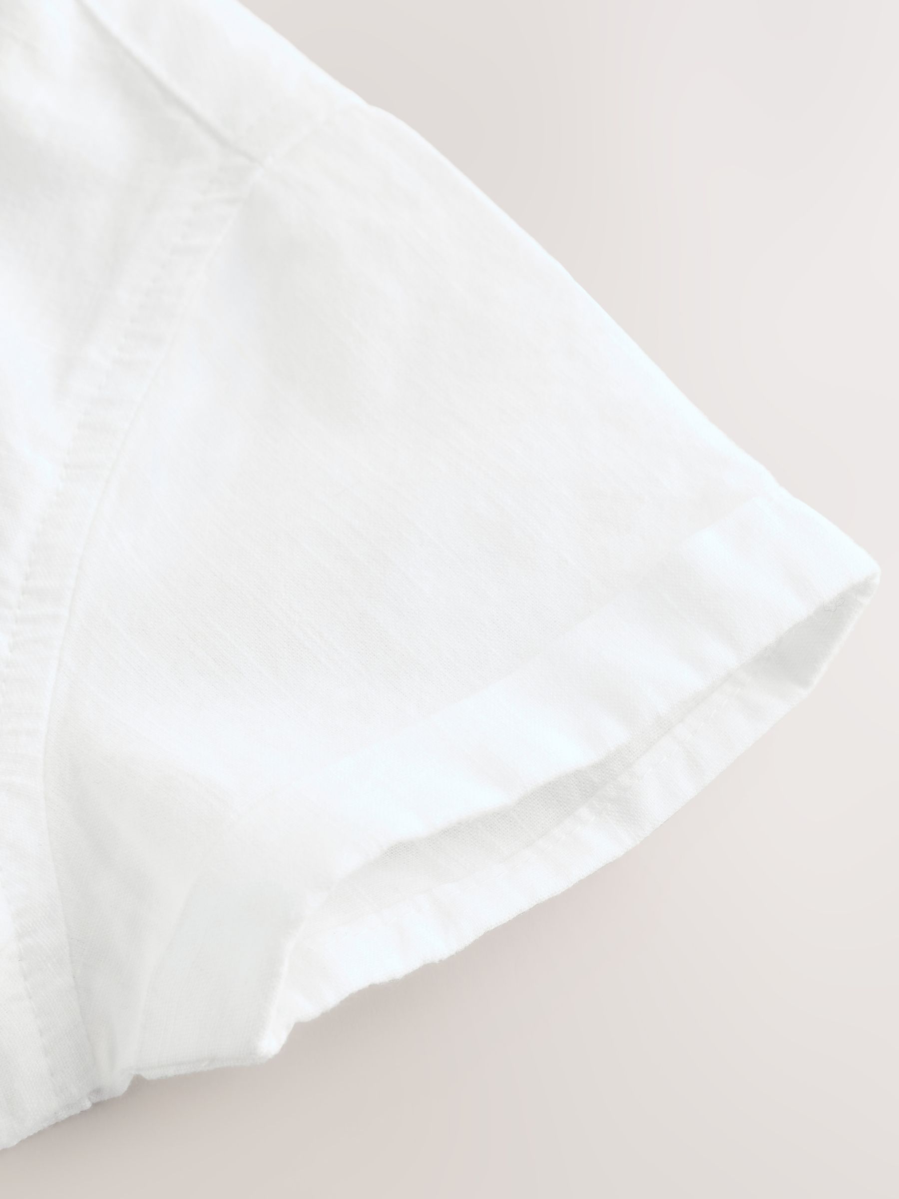 Wit - Baby-shirtromper met korte mouwen