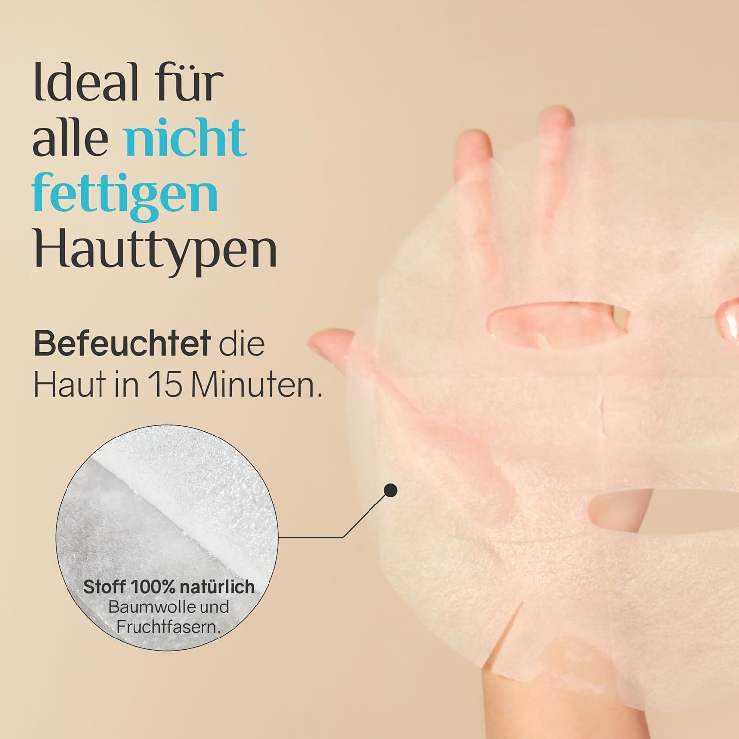 Ardaraz Gesichtsmasken Hyaluronsäure und Polyglutaminsäure