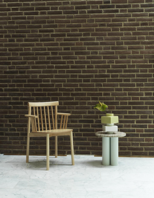 Normann Copenhagen Dit bijzettafel light green white carrara