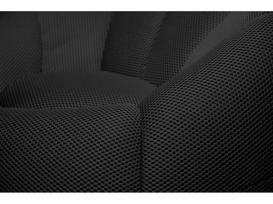 Fauteuil tissu noir - FIGO