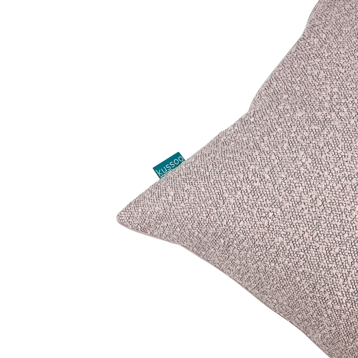 Sierkussen Bouclé roze 40x80 cm