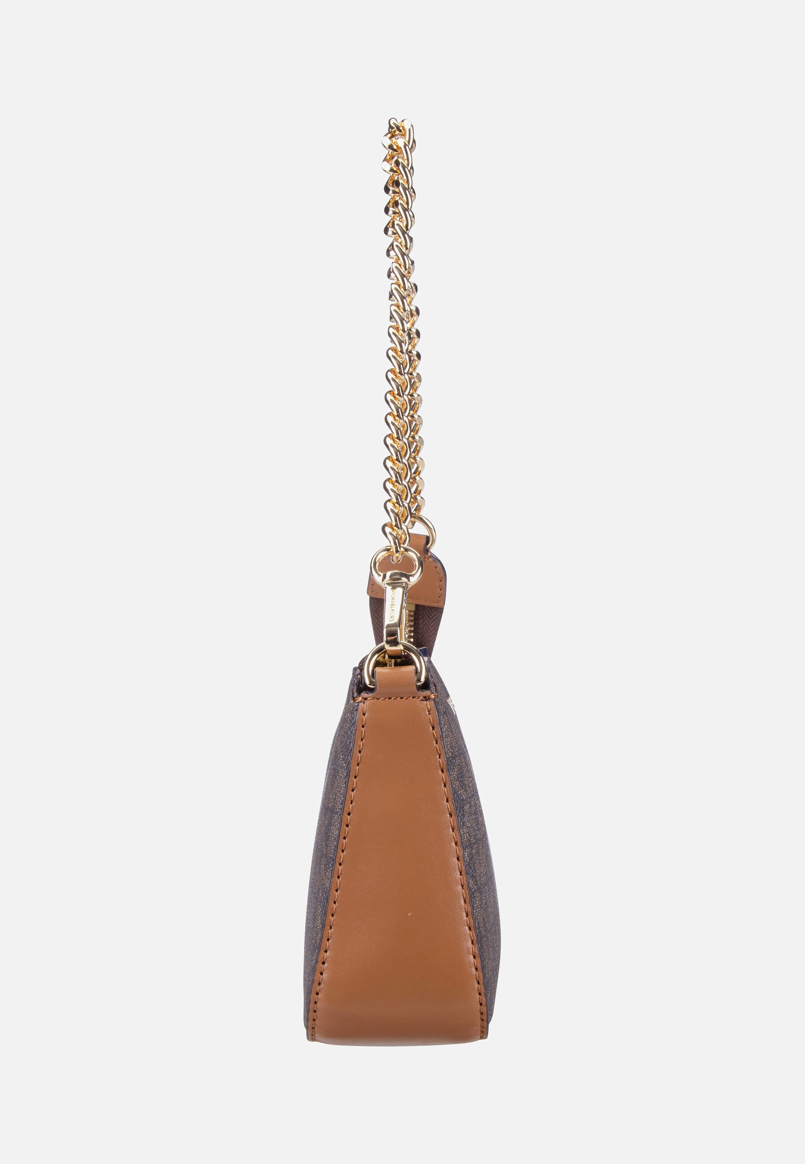 Jet Set Medium Chain Pouchette Lux MK Signature Brown - Henkeltasche