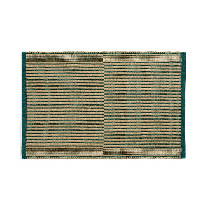 HAY - Tapis Fussmatte, schwarz / grün