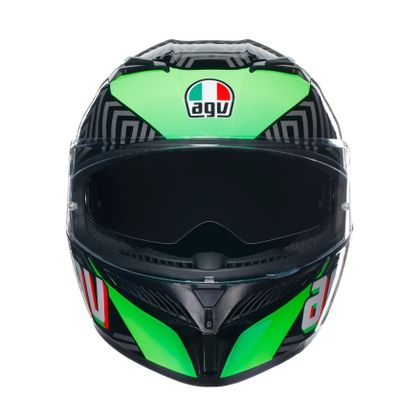 Casque AGV K3 - KAMALEON - Noir / Vert