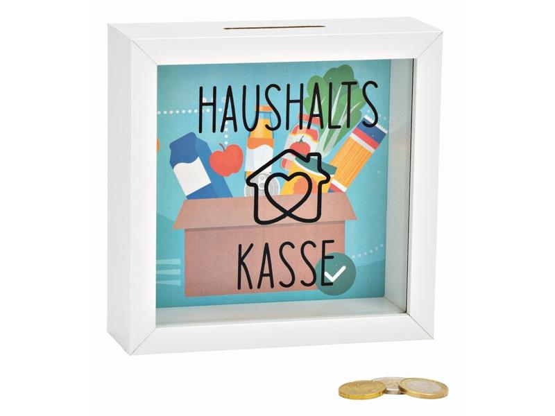 G. Wurm Spardose Haushaltskasse 15 x 15 x 5 cm Sparkasse für das Aufbewahren von Geld