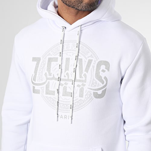 Sweat Capuche Choa Blanc Argenté