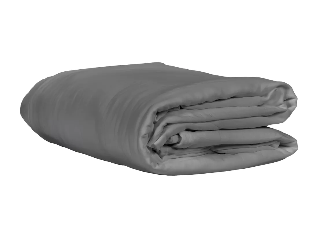 Housse de couette gaze de coton double 200 x 200 cm gris - PEPA 2