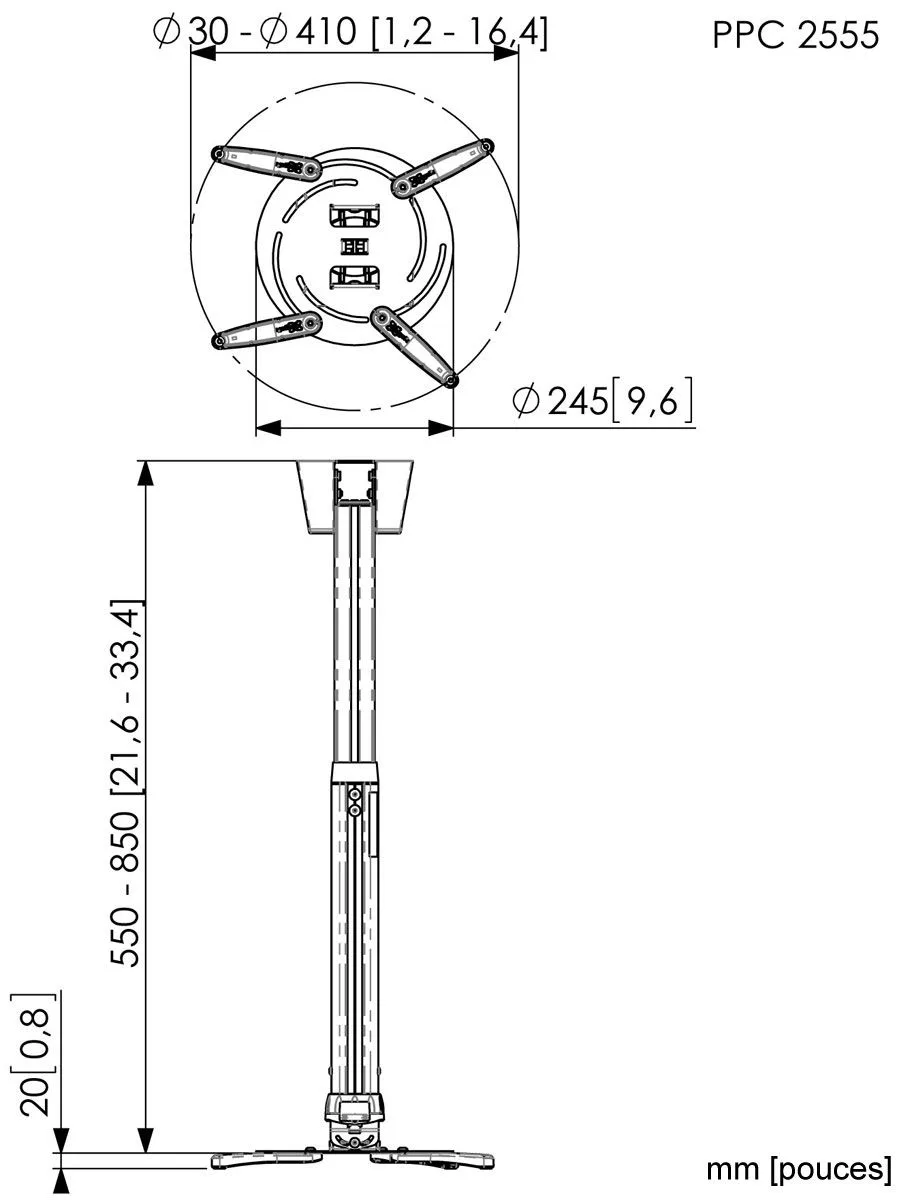 Vogel's PPC-2555 Supports pour vidéoprojecteurs