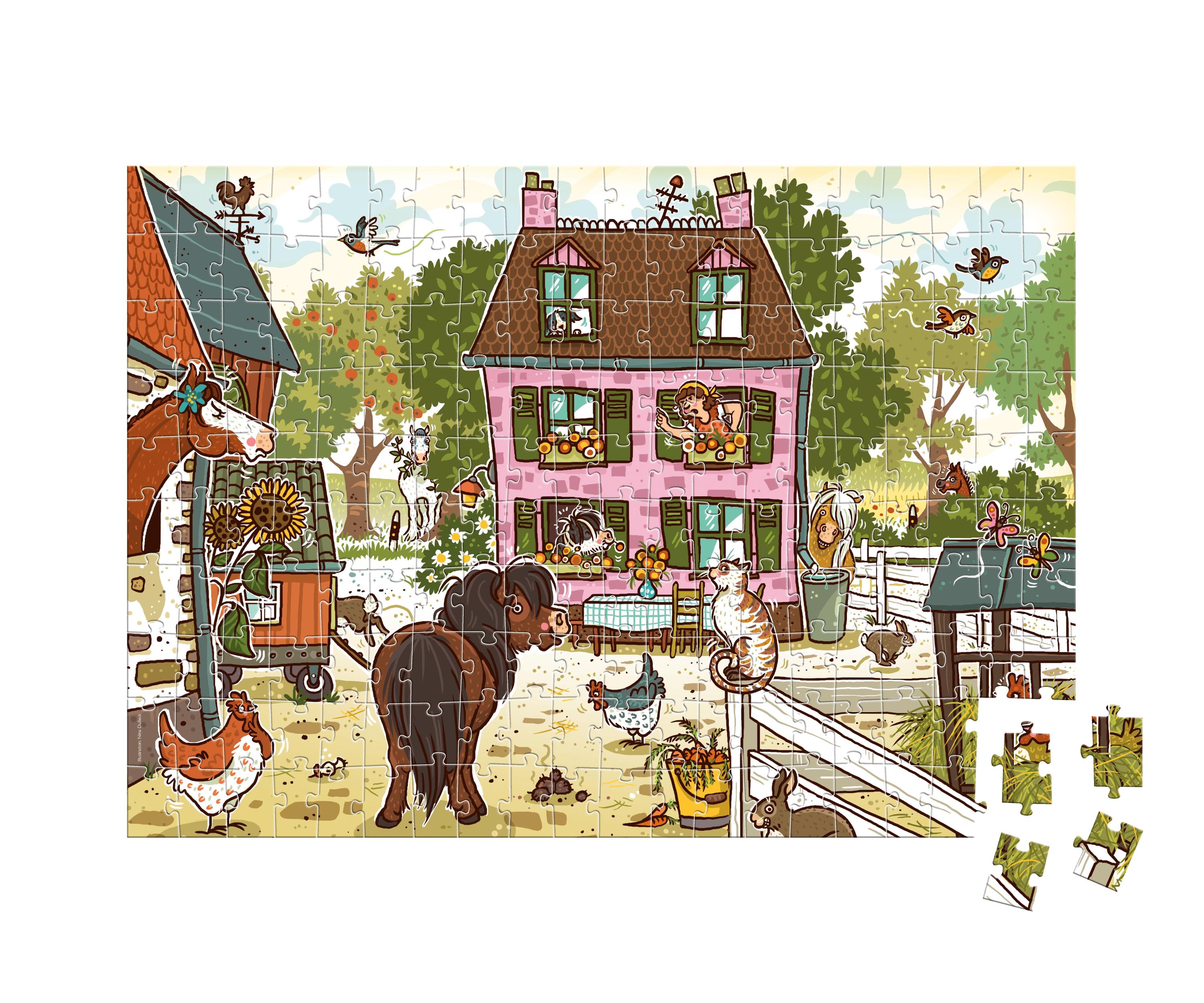 Puzzle DIE HAFERHORDE - VOLL VERSTECKT! 200-teilig