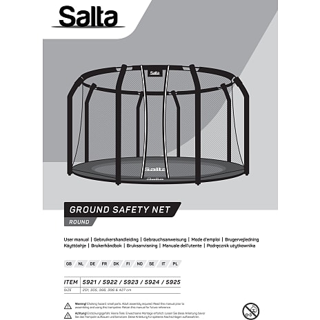 Salta Ground sikkerhedsnet 366 cm