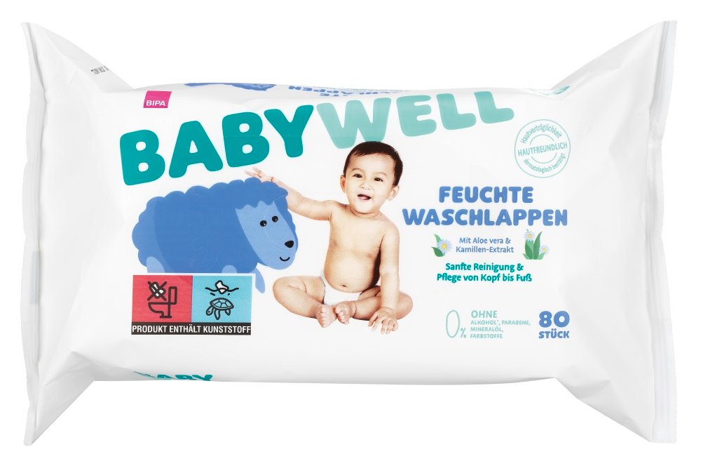 Babywell Feuchte Waschlappen