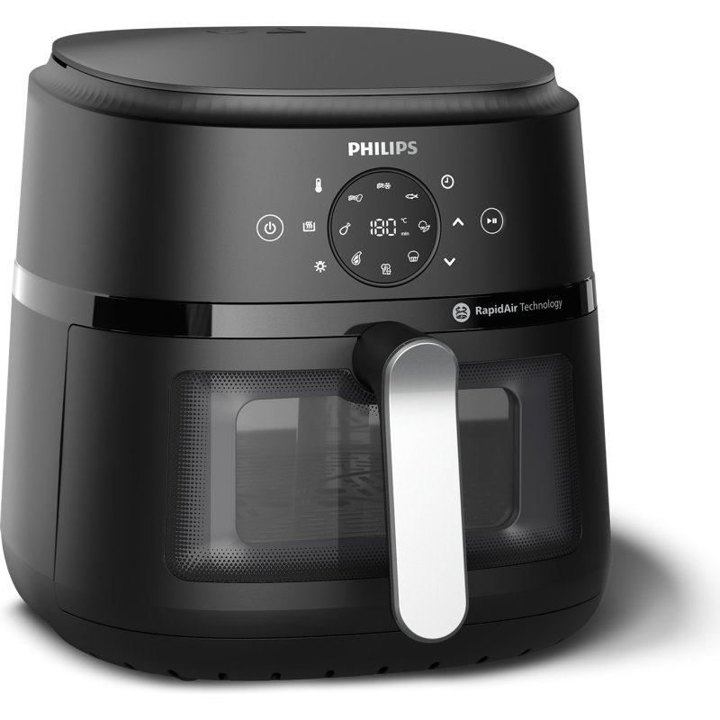 Friteuse sans huile Philips NA231/00 , Airfryer 6.2L noir Série 2000
