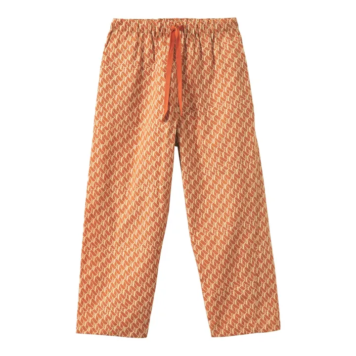 Caramel Pantalon en Popeline de Coton Leda | Abricot