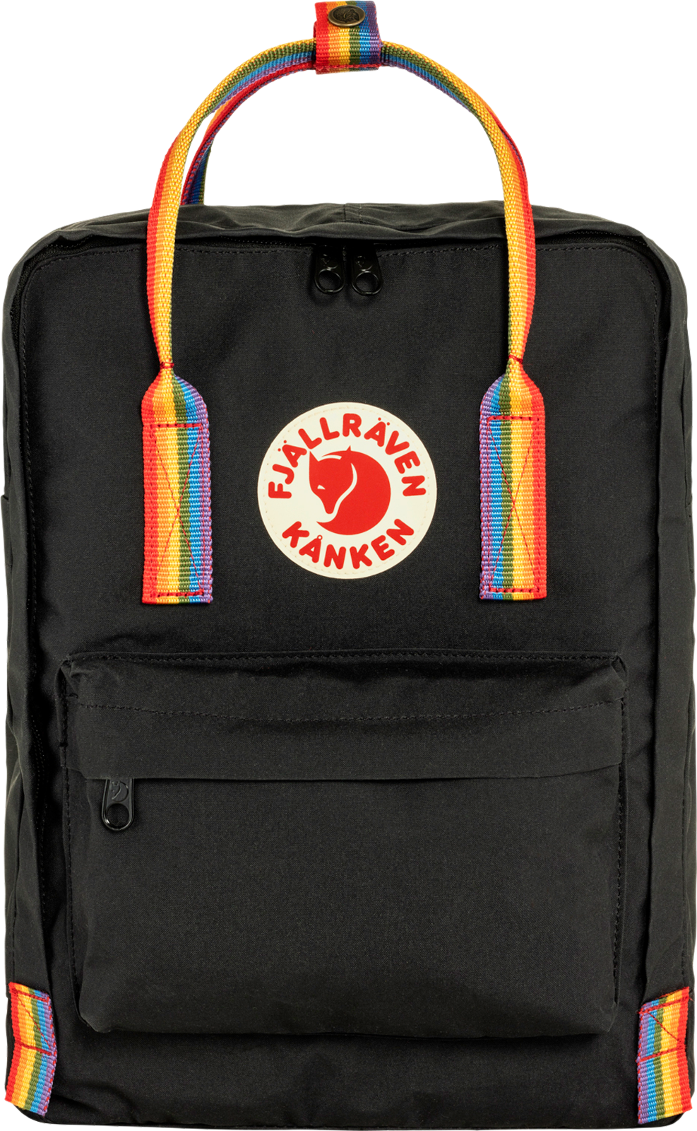 Fjällräven Kanken Rainbow Rucksack 16 Volumen Black-Rainbow Pattern