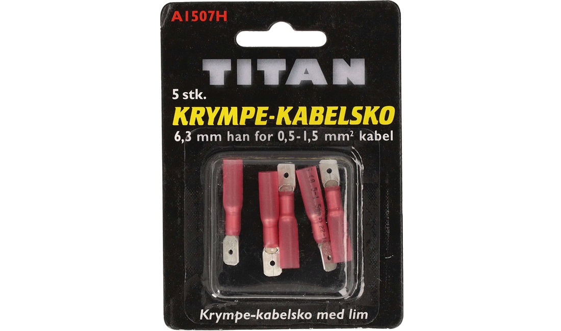 Krympekabelsko flad rød