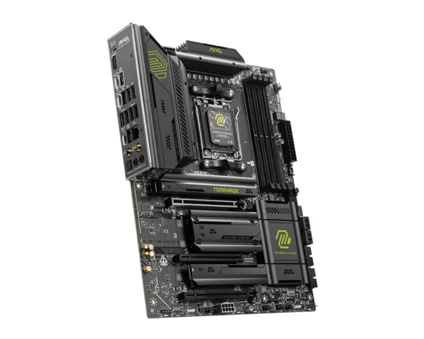 MSI MAG X870E TOMAHAWK WIFI - Bundkort - ATX - Socket AM5 - AMD X870E Chipset - USB-C 3.2 Gen 2x2, USB-C 3.2 Gen2, USB 3.2 Gen 2, USB 3.2 Gen 1, USB4 - 5 Gigabit Ethernet, Wi-Fi 7 - onboard grafik (CPU påkrævet) - HD Audio (8-kanaler)